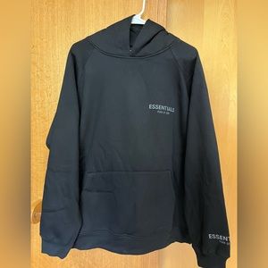Black Essentials Fear Of God Hoodie Size Large